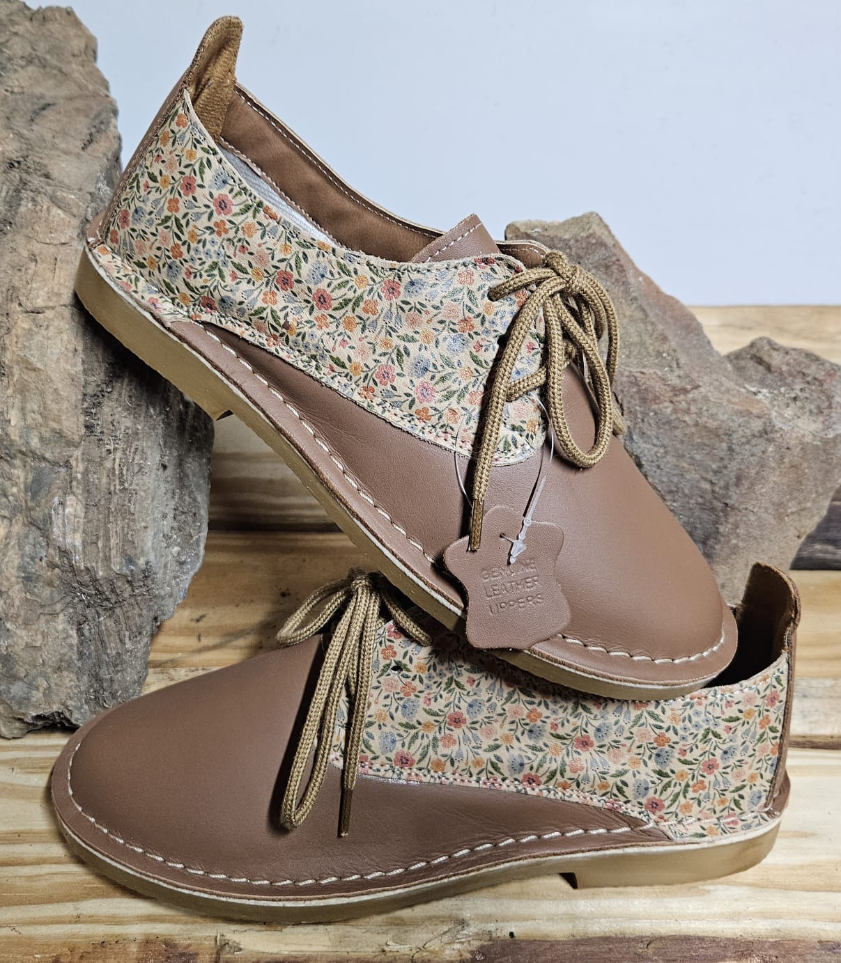 Floral tan