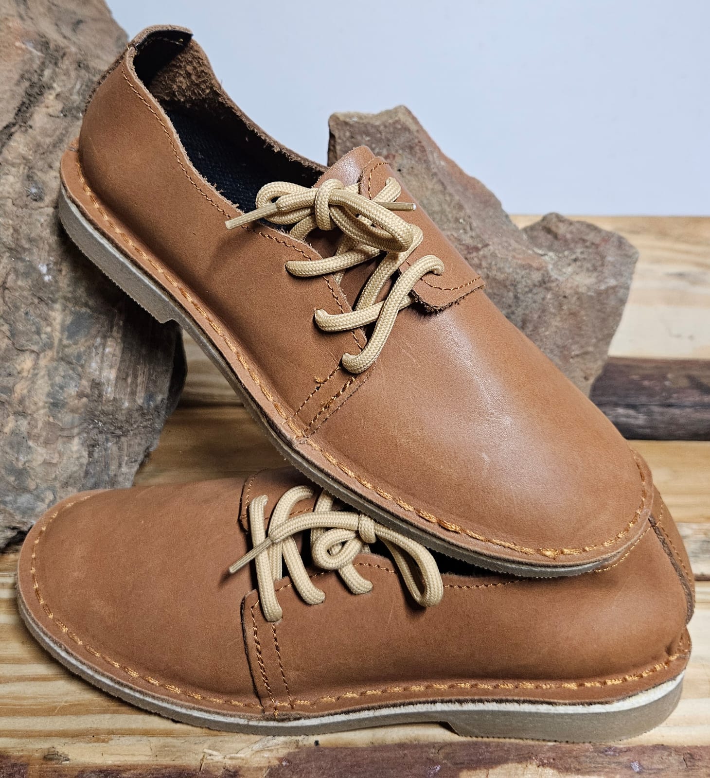 Side lace tan